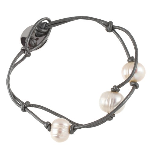 Lederarmband echt silber - lederarmband, 925